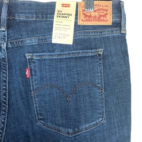 Levi’s 311 Shaping Skinny Jeans in Hawaiian Ocean Light Wash Size 33, 16 - Picture 9 of 12